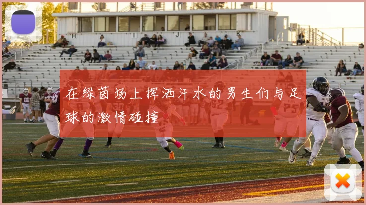 在绿茵场上挥洒汗水的男生们与足球的激情碰撞